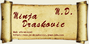 Minja Drašković vizit kartica